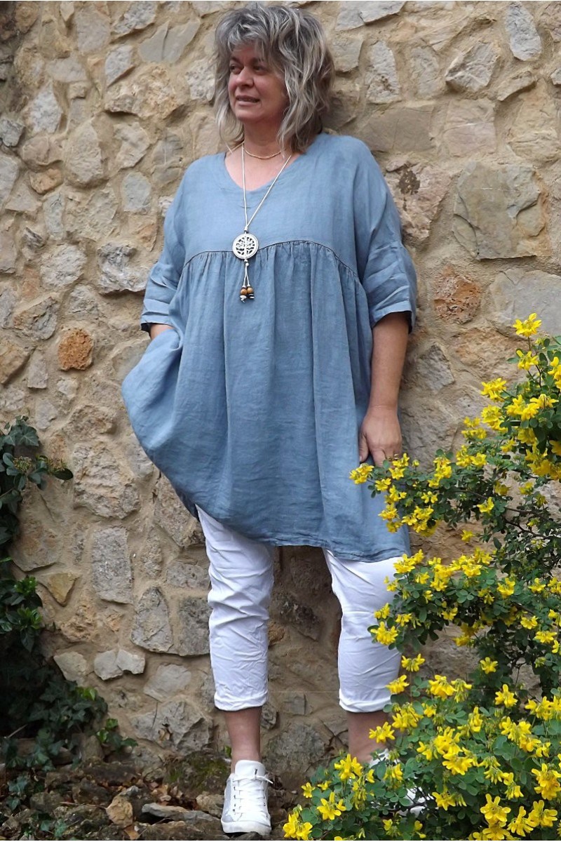 Jegging blanc à coupe galbée, tissu responsable - Addition Elle