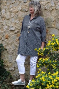 Chemise coton Rosana et pantalon Théo