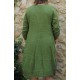 Robe lin Amélie vert équateur