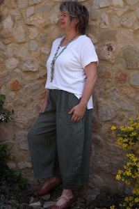 T-Shirt Félix blanc et pantalon en lin Marco