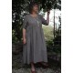 Robe longue lin Sophie taupe