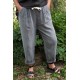 Pantalon lin et coton Antoine gris