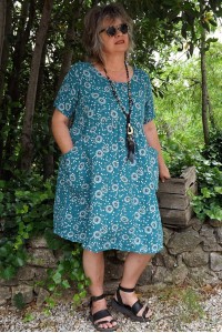 Robe lin Marguerite atlantique