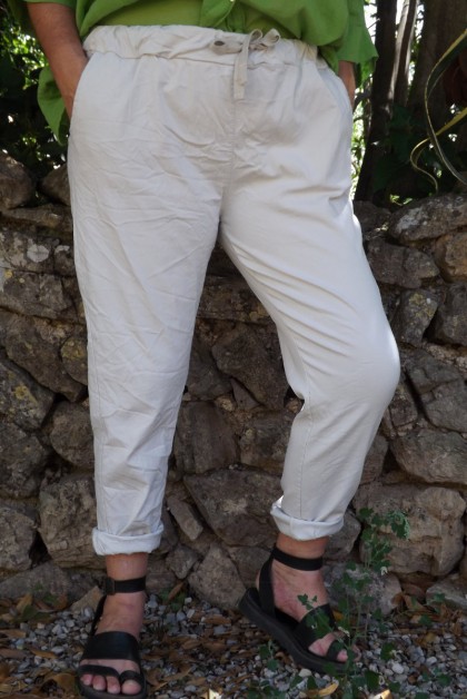 Pantalon grande taille Tim 2 beige