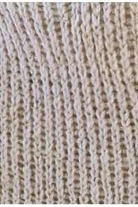 Pull Hubert fils brillants beige