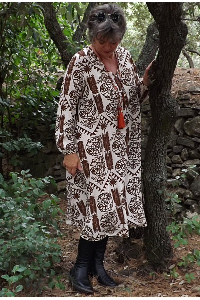 Robe longue Urbane choco