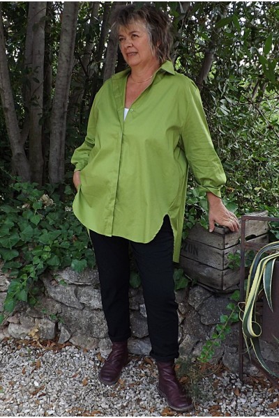Chemise Oversize Chloé vert lumière