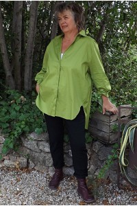 Chemise Oversize Chloé vert lumière