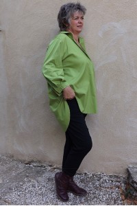 Chemise Oversize Chloé vert lumière