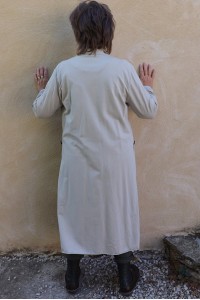 Veste longue en coton Johana mastic et pantalon Horace