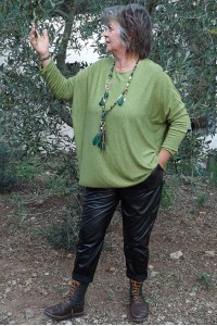 Pantalon grande taille Karl noir