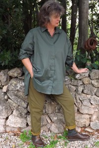 Chemise Oversize vert forêt et pantalon Tim 2 véronèse