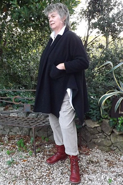 Veste laine bouillie Sarah et pantalon velours Alessio