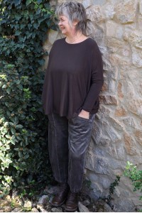 Pull léger Edouard grande taille choco et pantalon Joslin