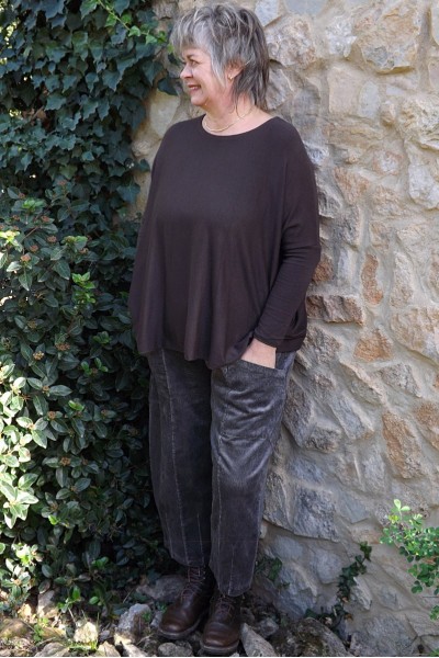 Pull léger Edouard grande taille choco