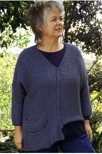 Pull léger Edouard grande taille marine et pull Alfred