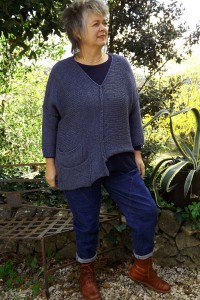 Pull original Alfred bleu jean, pull Edouard marine et jean Jeff