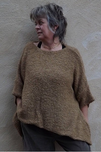 Pull Oversize Ernest cannelle