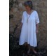 Robe longue lin Sophie blanche
