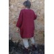 Tunique lin grande taille Romane bourgogne et pantalon lin Gabriel
