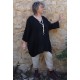 Tunique lin grande taille Romane noire et pantalon lin Gabriel