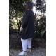 Tunique lin grande taille Romane anthracite et pantalon en lin Gabriel