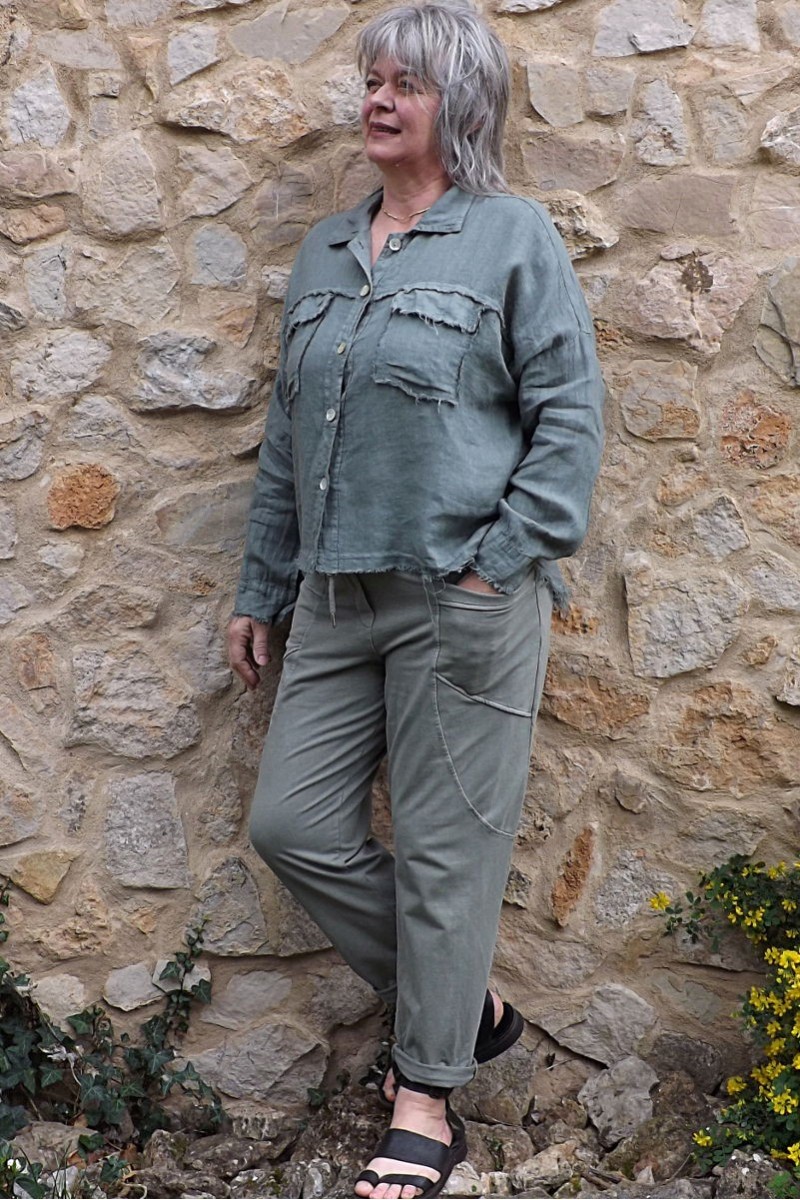 Pantalon Amandine - kaki