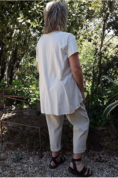 T-Shirt grande taille Paulin beige et pantalon Antoine