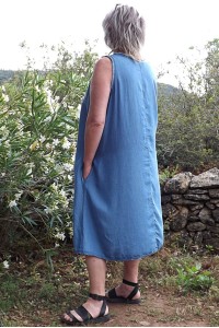 Robe grande taille Jeanne en Lyocell