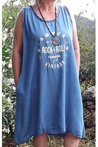 Robe grande taille Jeanne en Lyocell