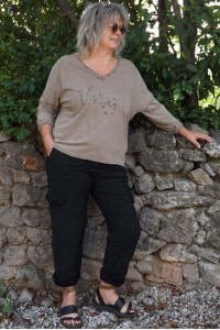 T-Shirt manches longues Vintage et pantalon cargo Arnold