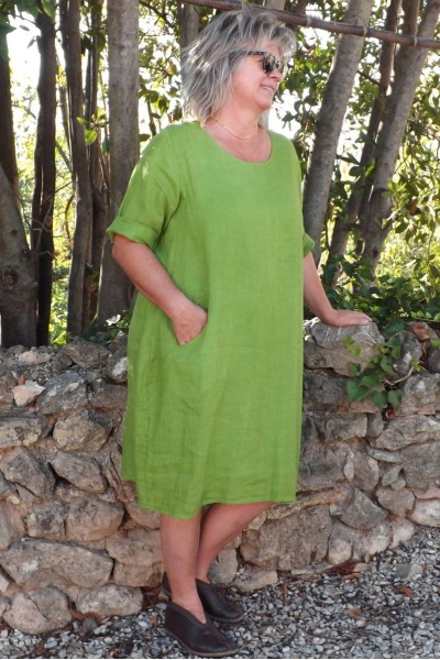 Robe lin Eva acacia