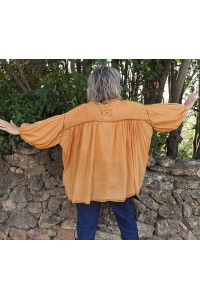 Blouse Oversize Valentine orangette et pantalon cargo Arnold