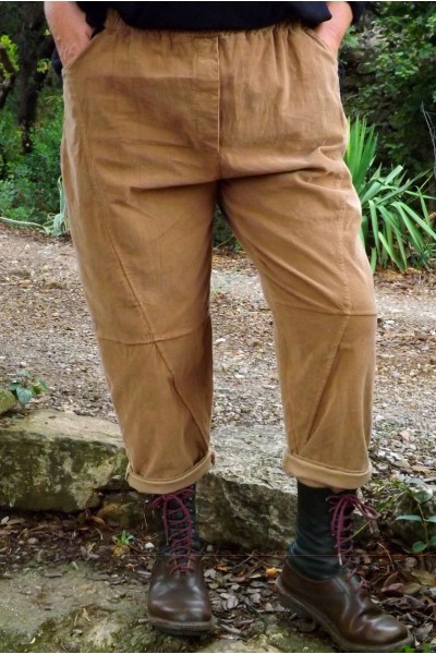 Pantalon velours grande taille Alessio savane