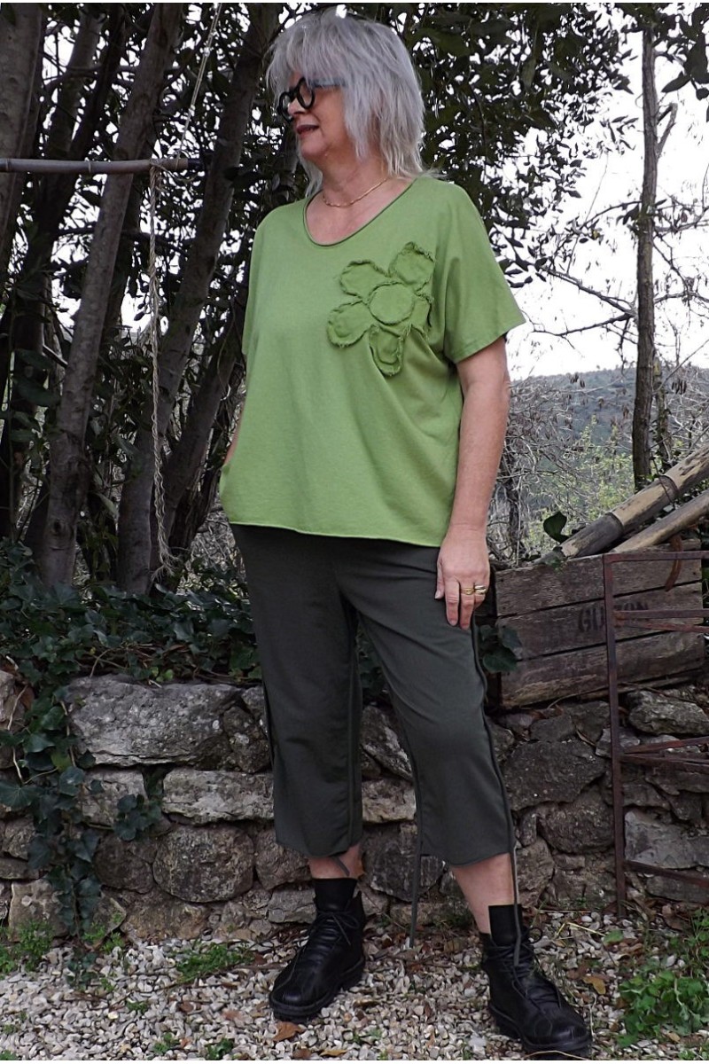 Tee Shirt Femme Col V Manche Courte Grande Taille - Haut Été Léger Couleur Unie Plage Casual Confortable