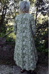 Robe longue lin Rosaline olive