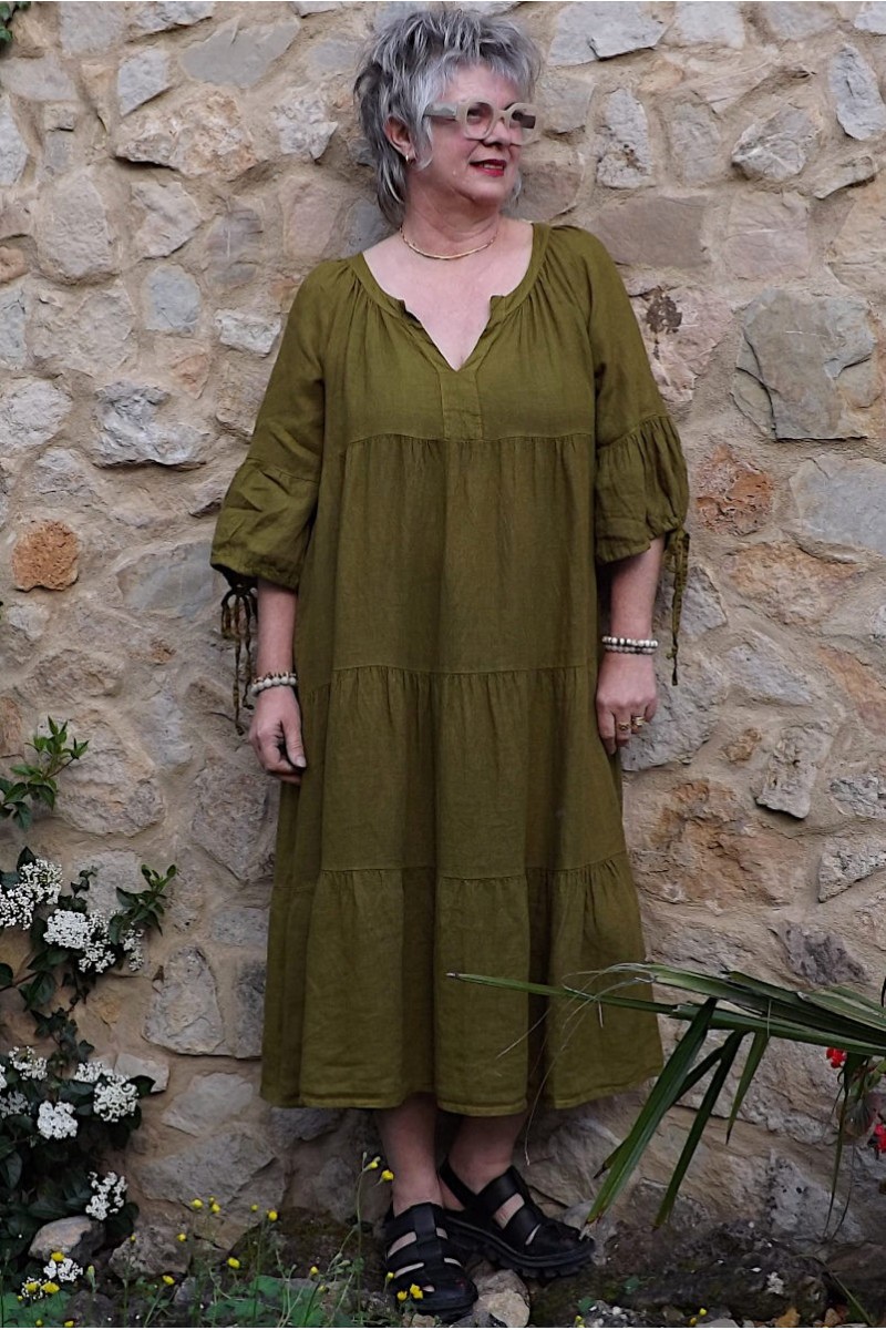 Dress Robe Retro Grande Taille Femme Ronde Robe Vintage Grande