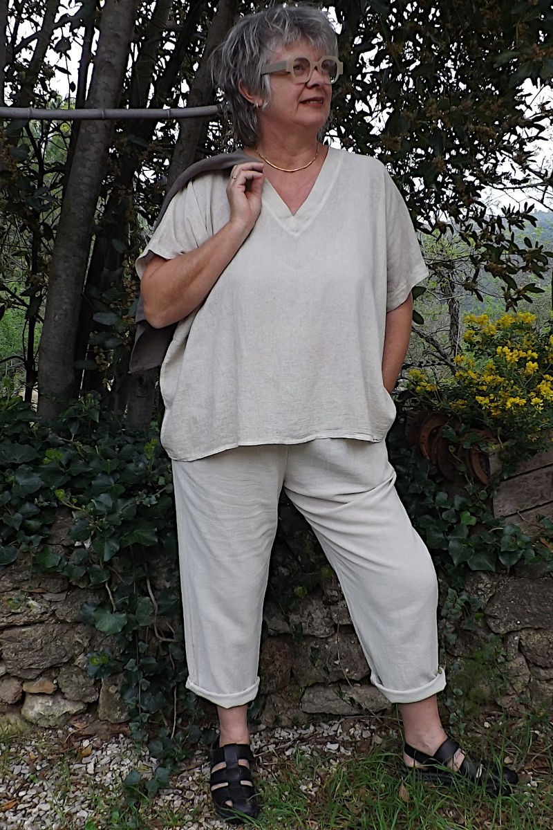 Tee-shirt Femme Grande Taille Col V Anti-UV - Manches Longues, Léger, Pour Sport, Loisirs Ou Loungewear