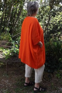 Tunique en lin oversize femme – Poches généreuses
