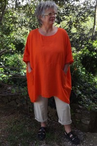 Tunique en lin oversize femme – Poches généreuses
