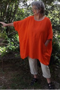 Tunique en lin oversize femme – Poches généreuses