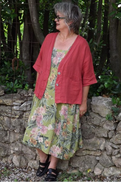 Veste lin Coco et robe chasuble lin Josette
