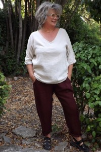 Pantalon lin Gabriel et top en gaze de coton
