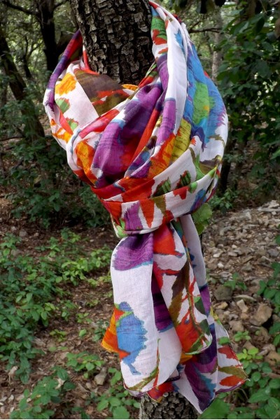 Foulard coton Mia multicolore