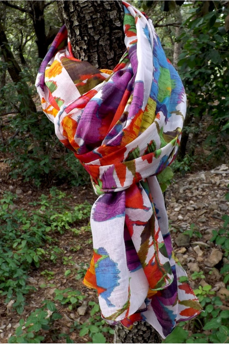 Foulard coton Mia multicolore