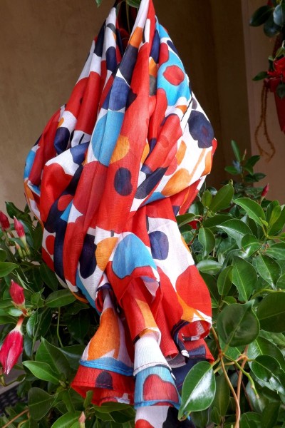 Foulard en coton Flora