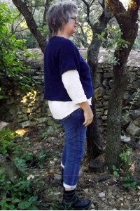 Pull femme over size bleu marine – Doux, chaud et sans laine