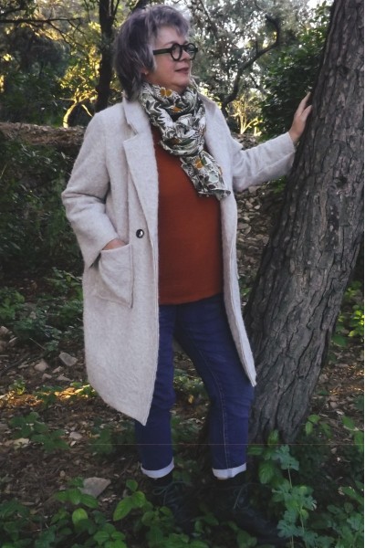 Manteau laine Maxence Beige