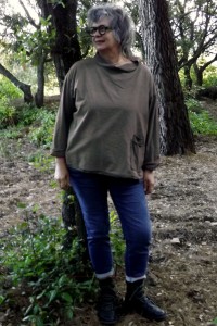 Top en coton Mathis Taupe