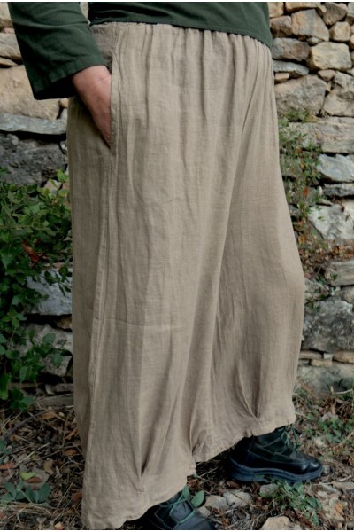 Pantalon Femme Grande Taille Large en Lin – Confort, Style & Légèreté